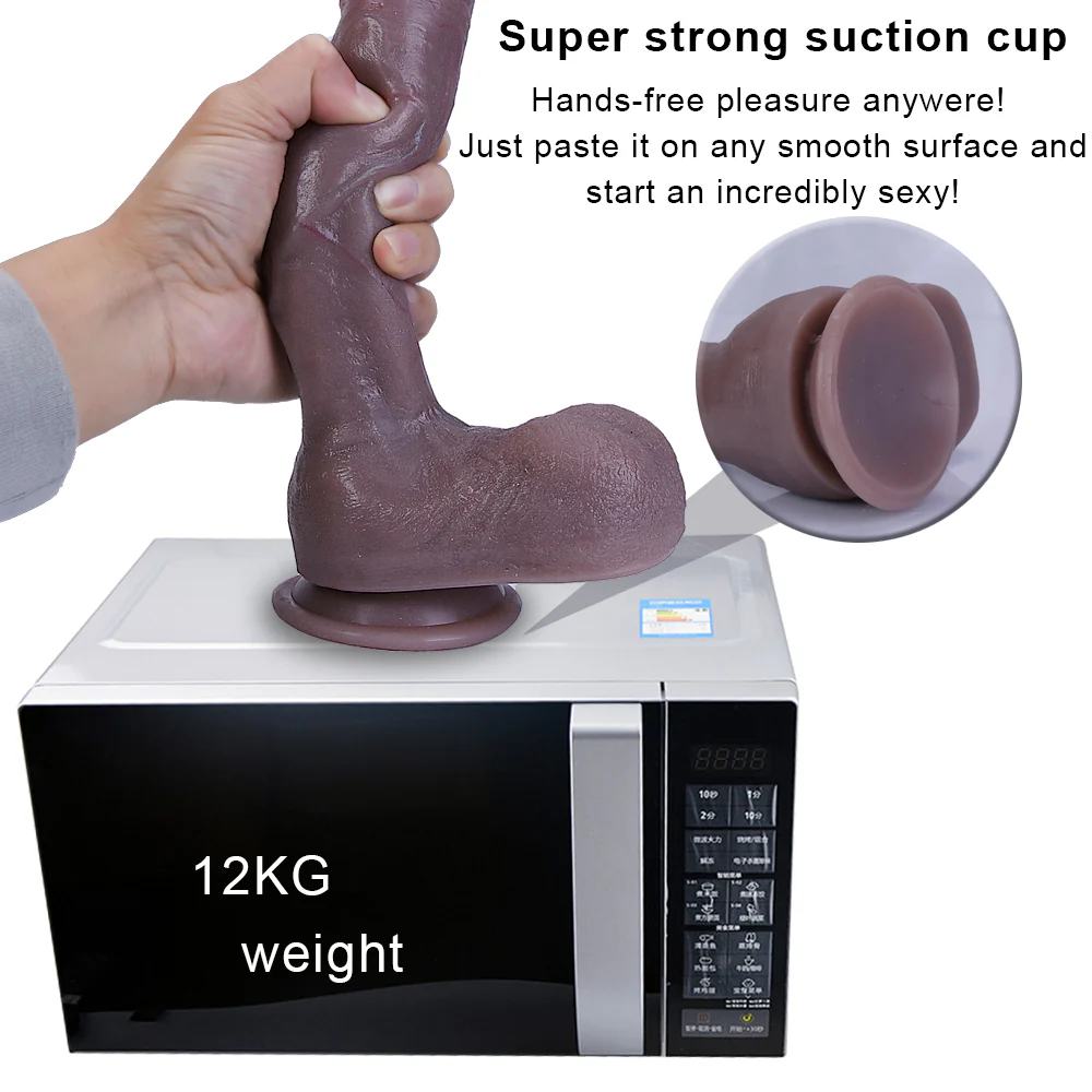 WATCH VIDEO Beige Brown Black Realistic Huge Dildos