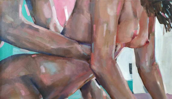 Sex Art Sensual Modern Art Oil Painting Original Erotic Art Sex Erotic Mature Sex Wall Art Bedroom Decor Nude Women Gift for Her Female Nude