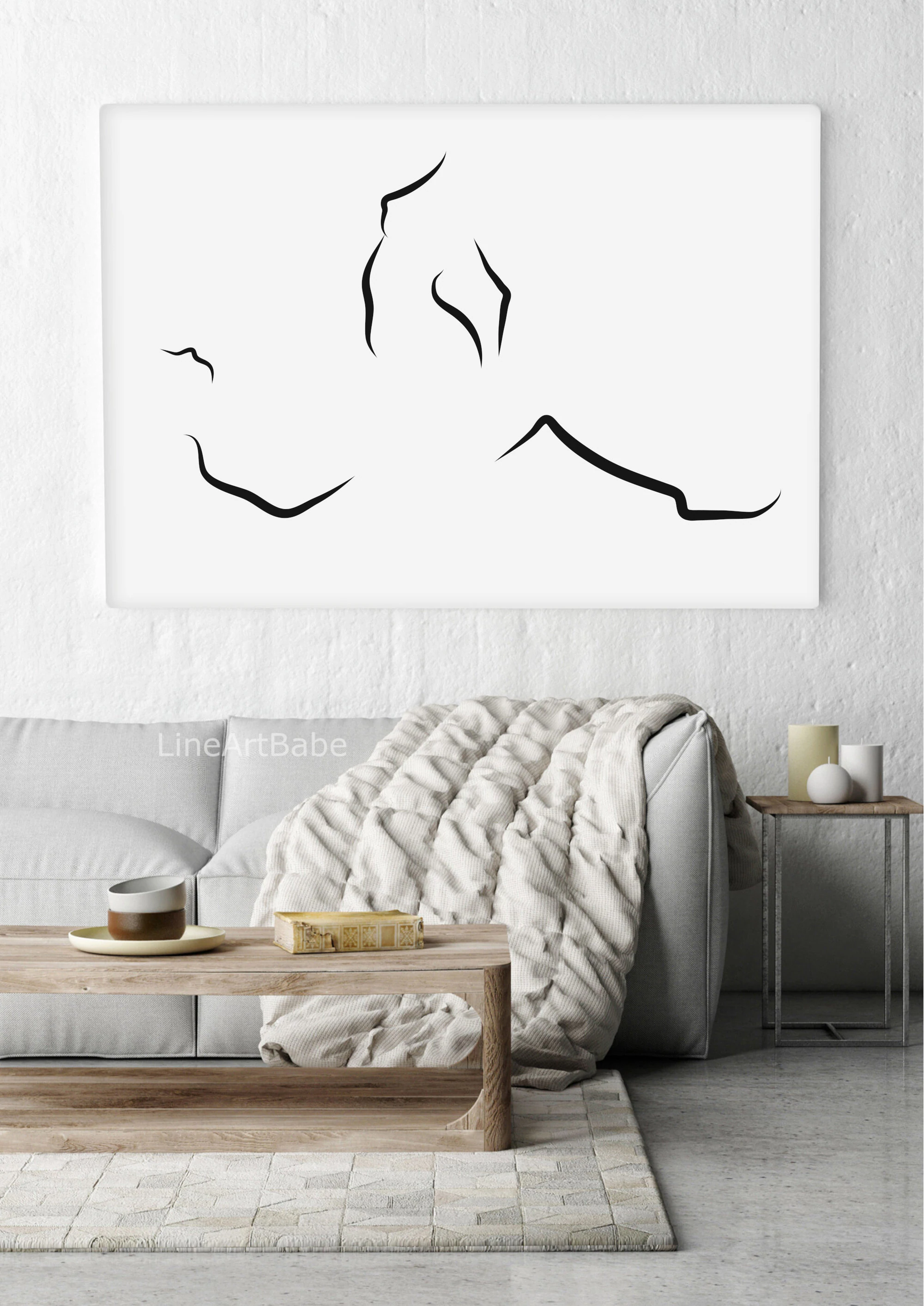 Minimalist Sex Position Line Art Abstract Erotic Poster Bed Room Nudity Naked Lovers Drawing Sex Print Nude Artwork Sexy Female Wall Decor