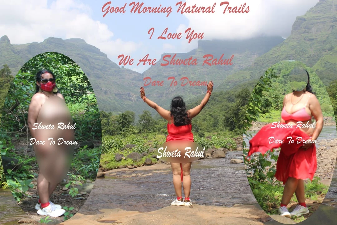Desi Wife Shweta in Dare Exbit and Trvael Naked in Hiking R U Ready to Dare