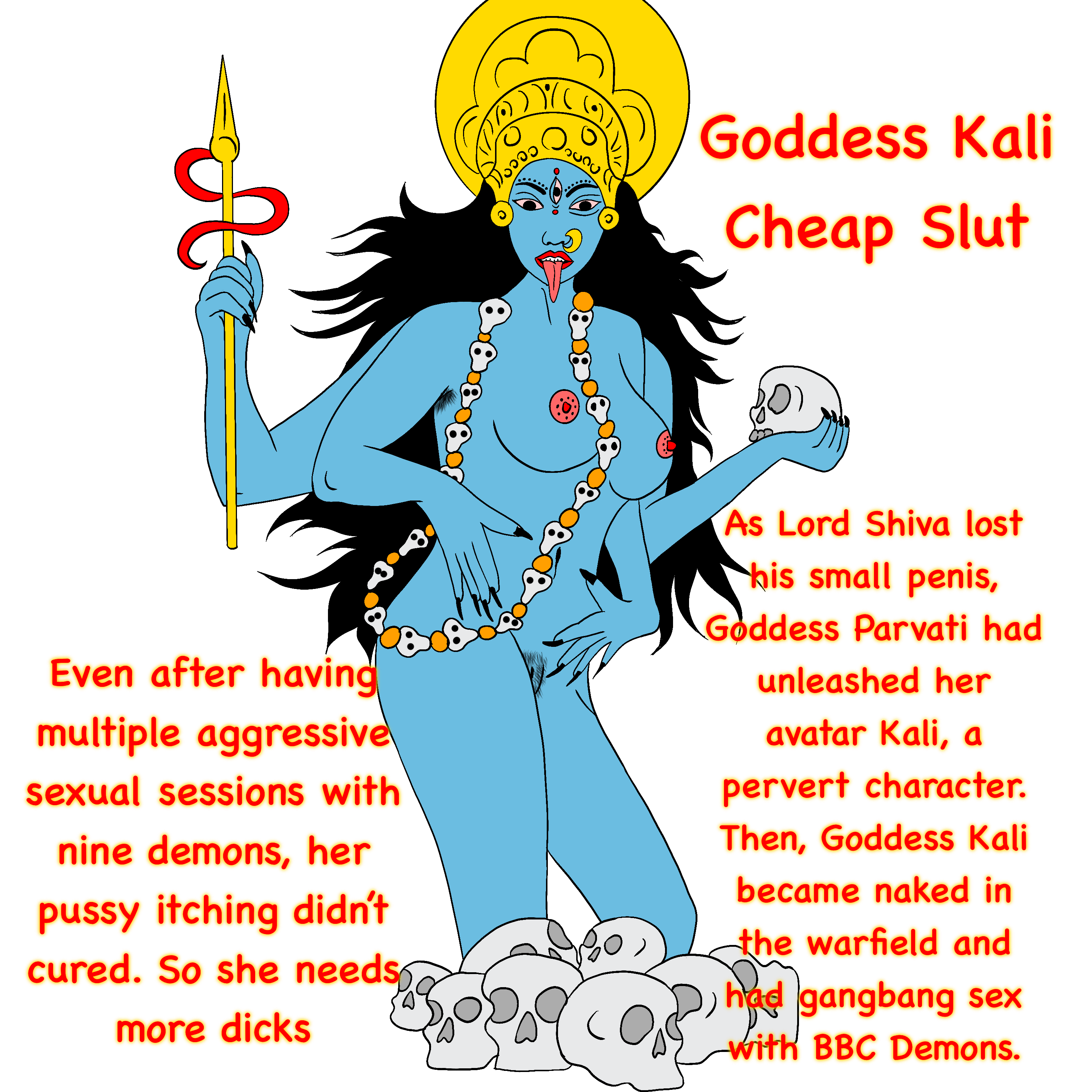 Hindu Goddess Kali Gangbang with Demons