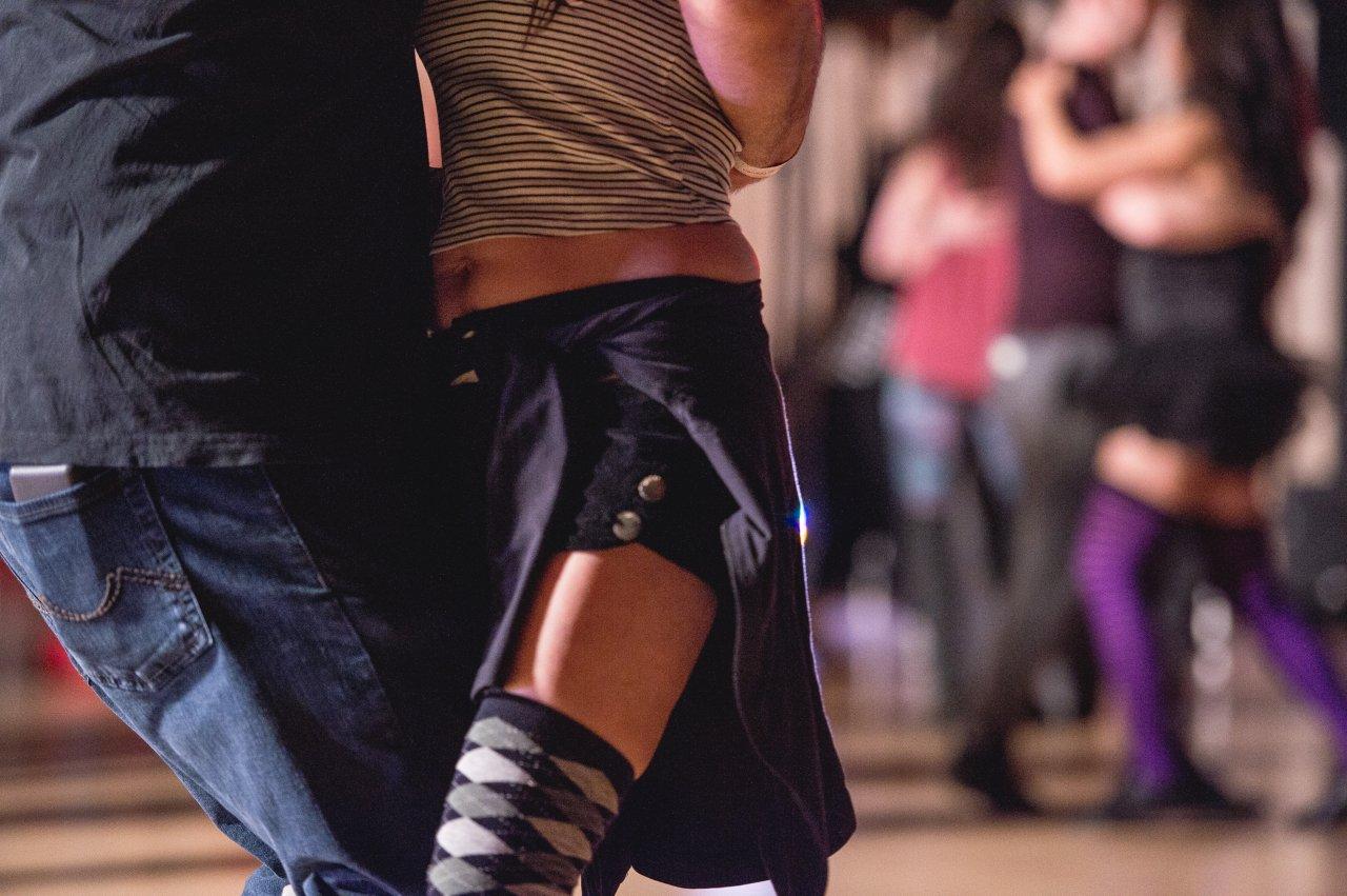 Public sex on the dance floor with a Mysterious man