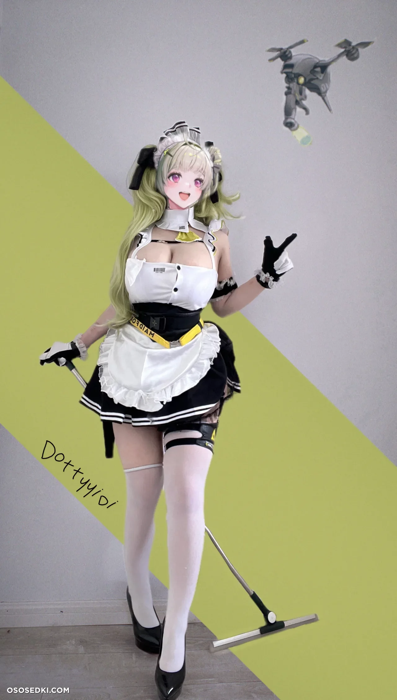 Model Dotty Yidi in cosplay Soda from Goddess Of Victory: Nikke