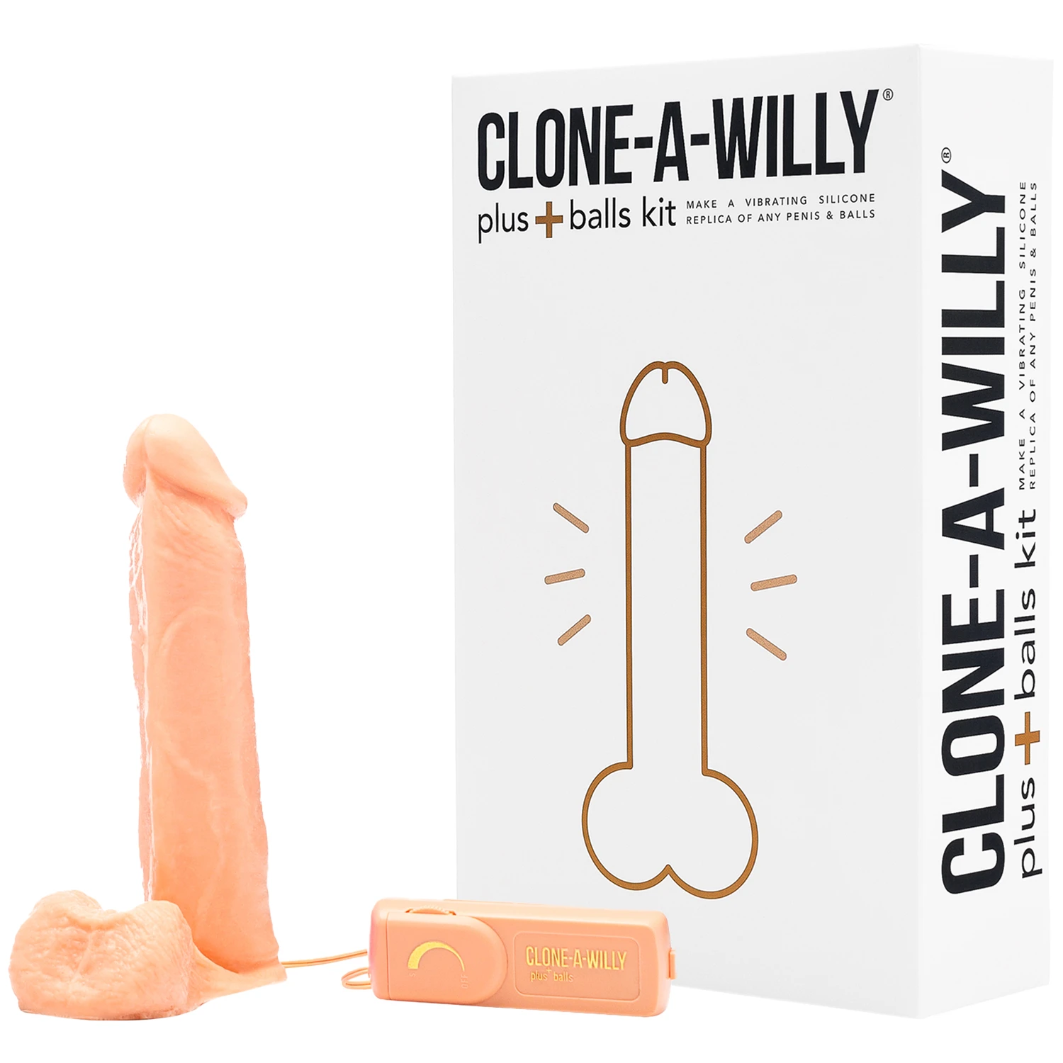Clone-A-Willy Plus Balls DIY Homemade Dildo Clone Kit Light Tone