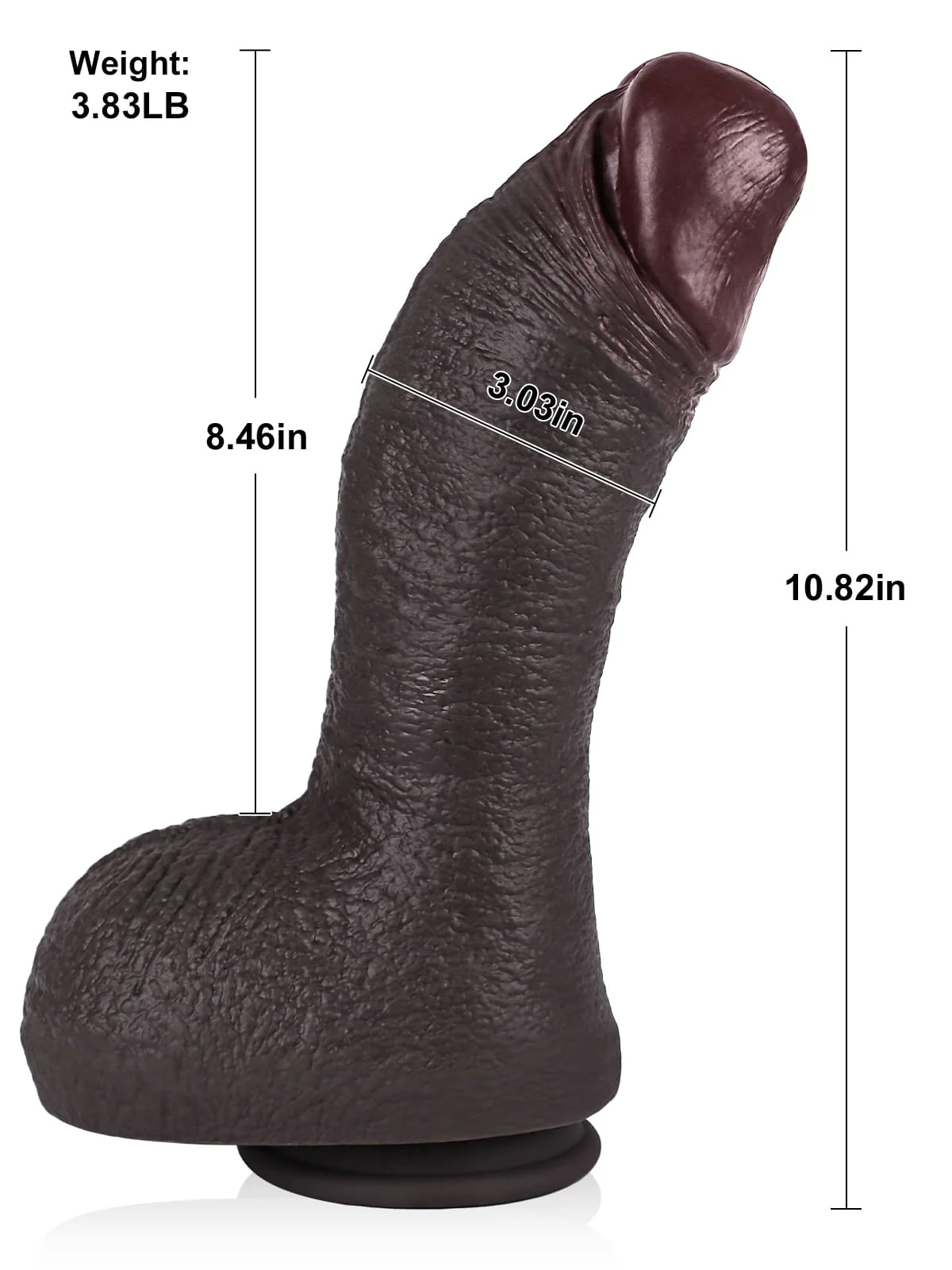 10.8 x 3 Extra Thick Large Liquid Silicone Realistic Biggest Girth