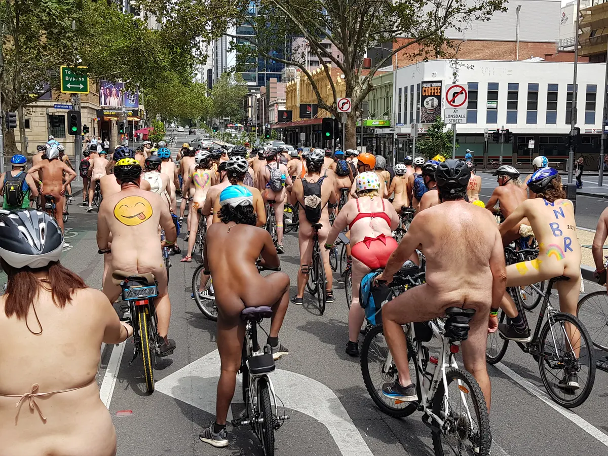 People spontaneously strip off and join us: nude cyclists send message you dont need to be buff
