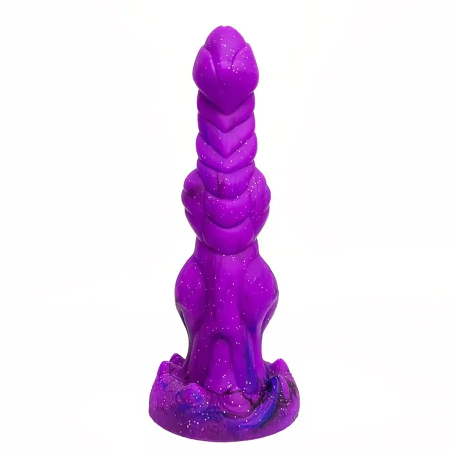 9 Inch Siliconen Paarse Monster Dildo
