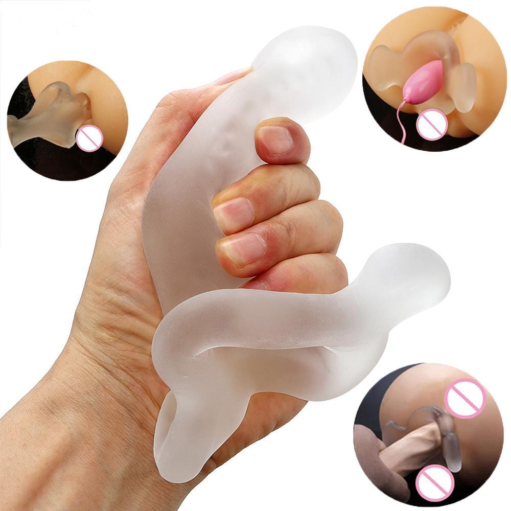 Intimate Soft Butt Plug Prostate Massager Masturbation Hollow Anal Plug Male Penis Dildo