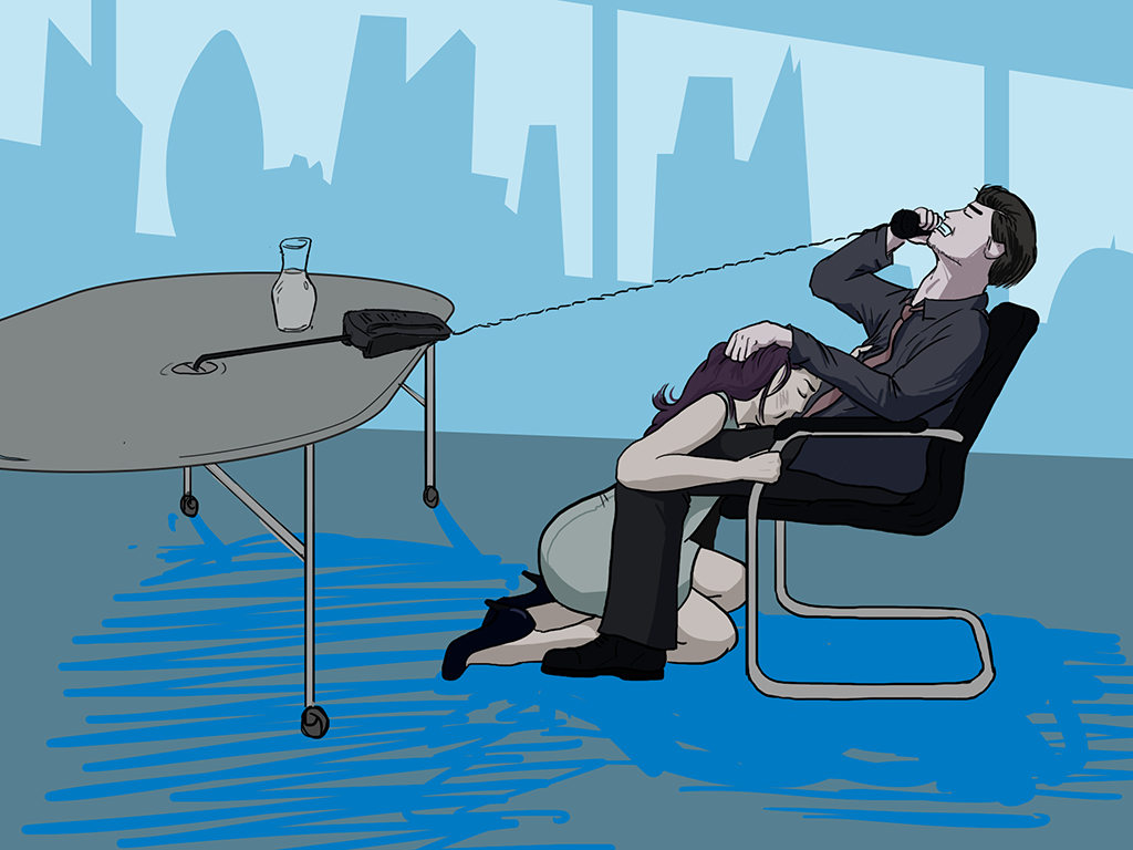Phone sex: the conference call fuck