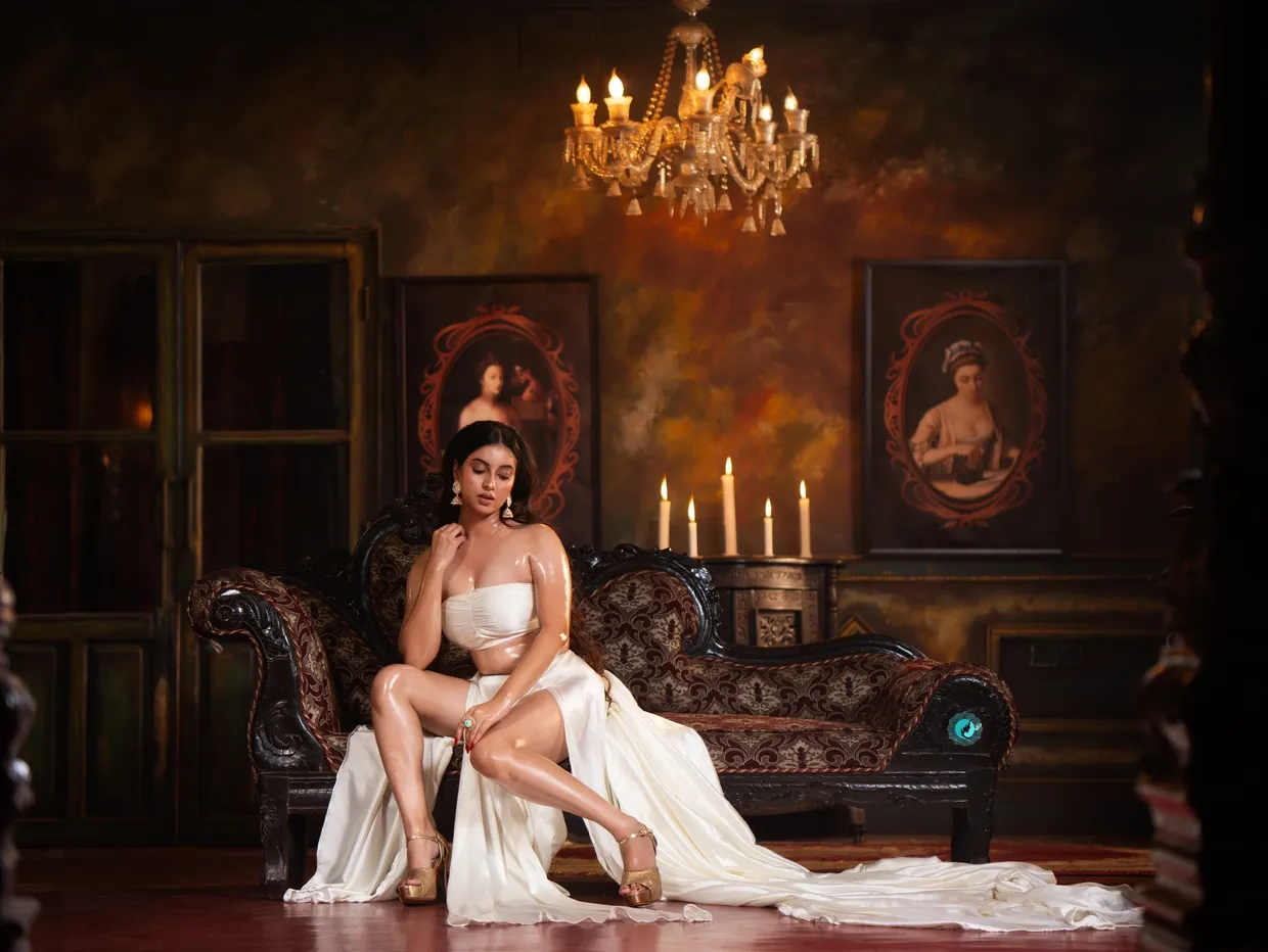 Rani Malakars Boudoir Shoot in Transparent Wet saree