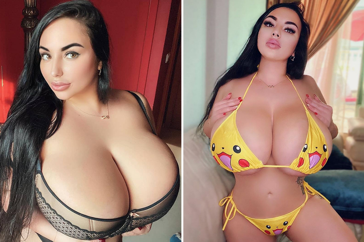 Instagram model claims to have NATURAL 34KK breasts and insists shes never had surgery