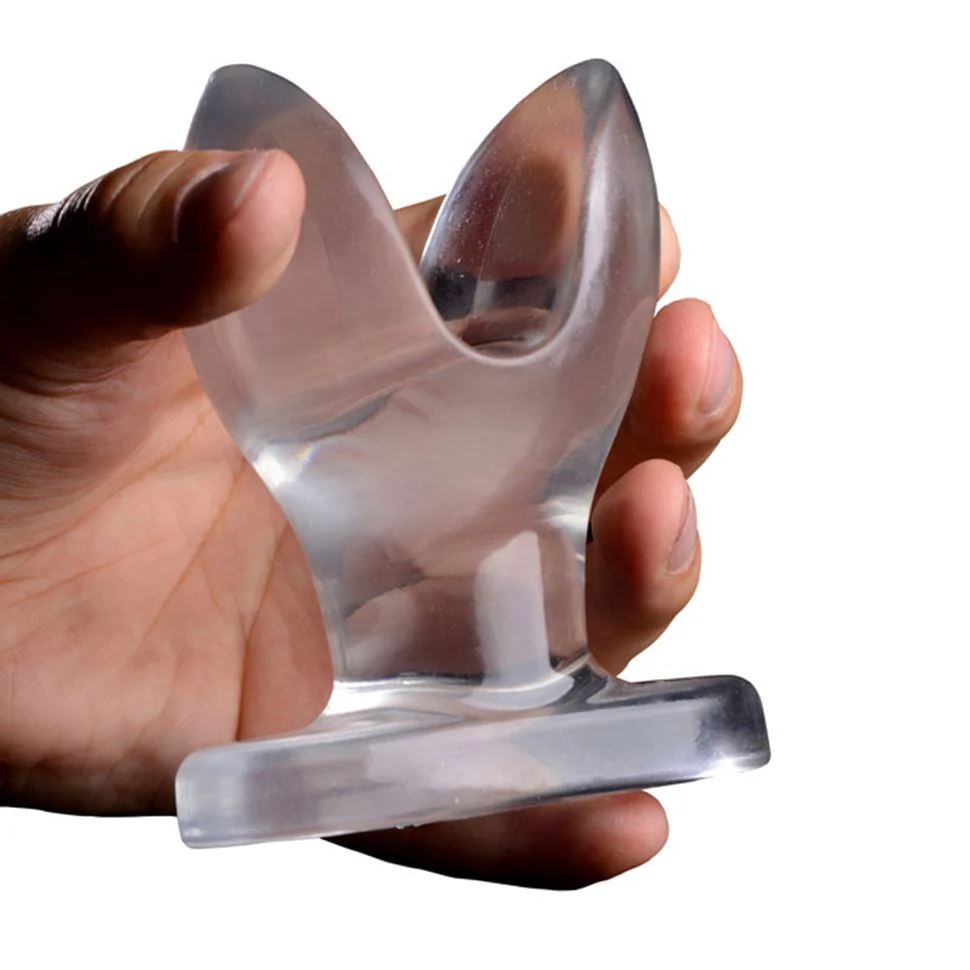 Master Series Anchored Clear Anal Plug