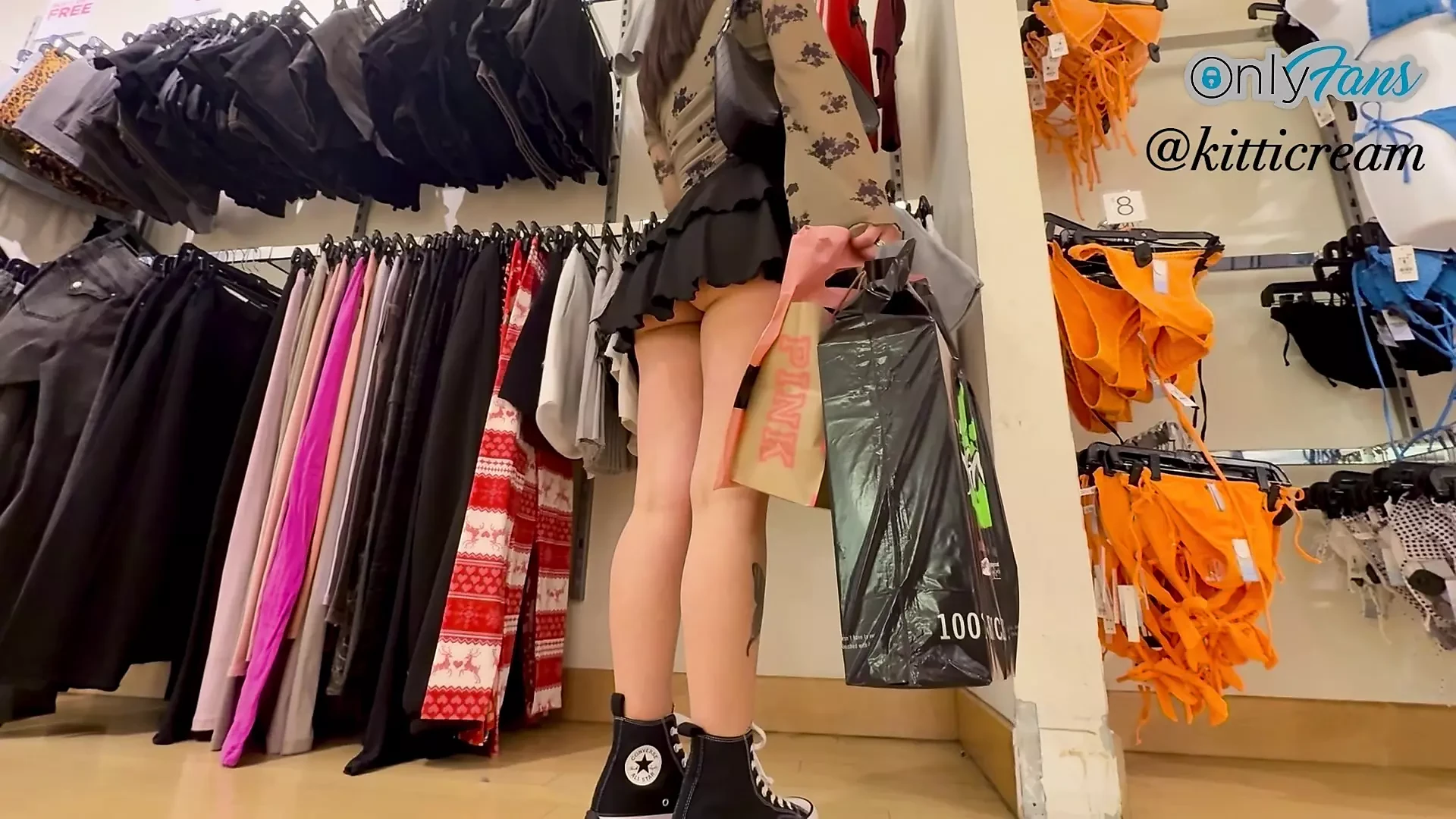 Stranger Follows Teen at the Mall: Amateur Porn feat. KittiCream