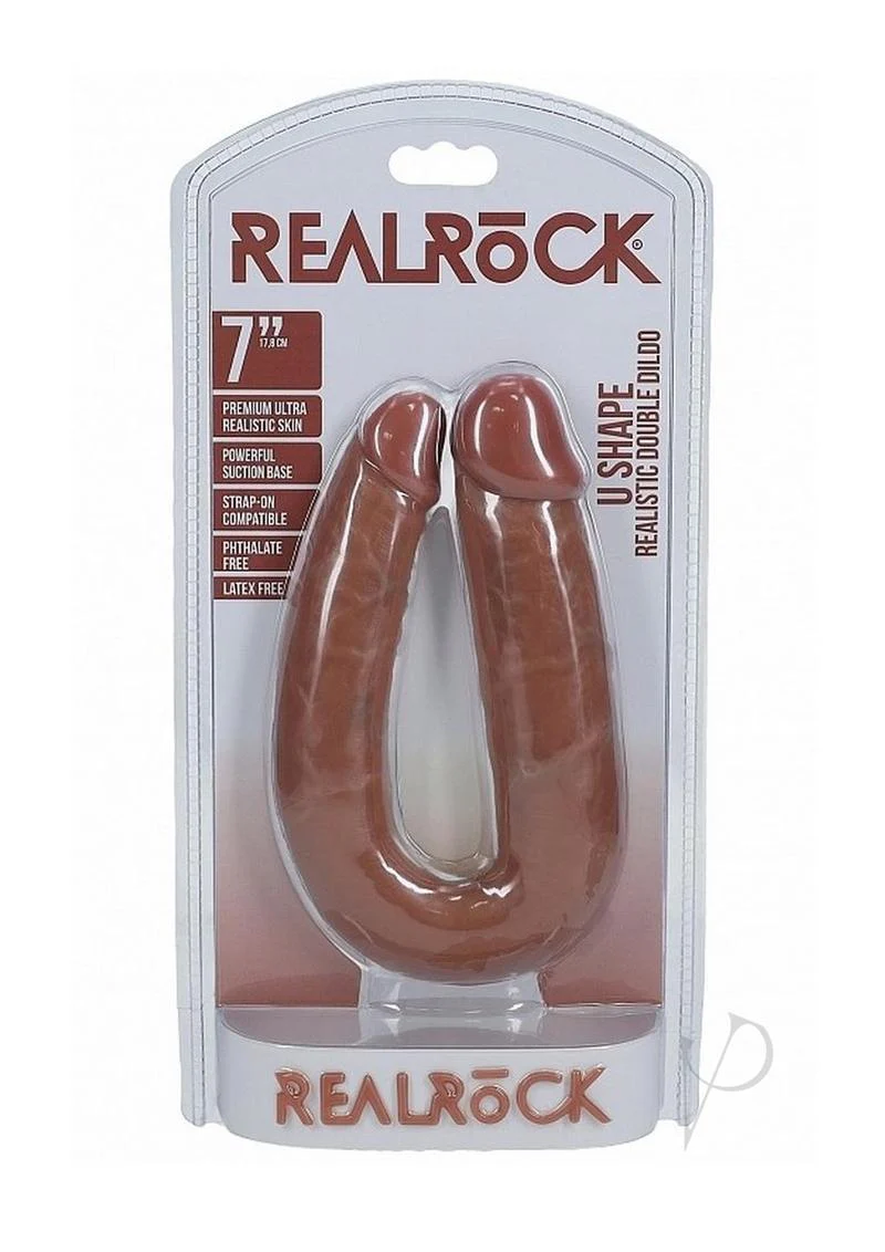 RealRock Ultra Realistic Skin U Shaped Dual Penetration 7in