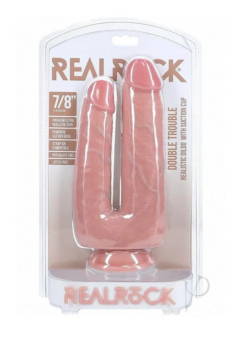 RealRock Ultra Realistic Skin Double Trouble 7in8in