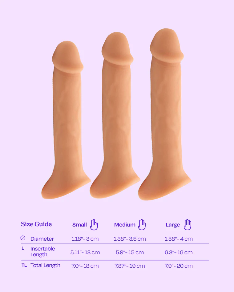 Milo Pack n Play Realistische Dildo met FTM Stroker basis