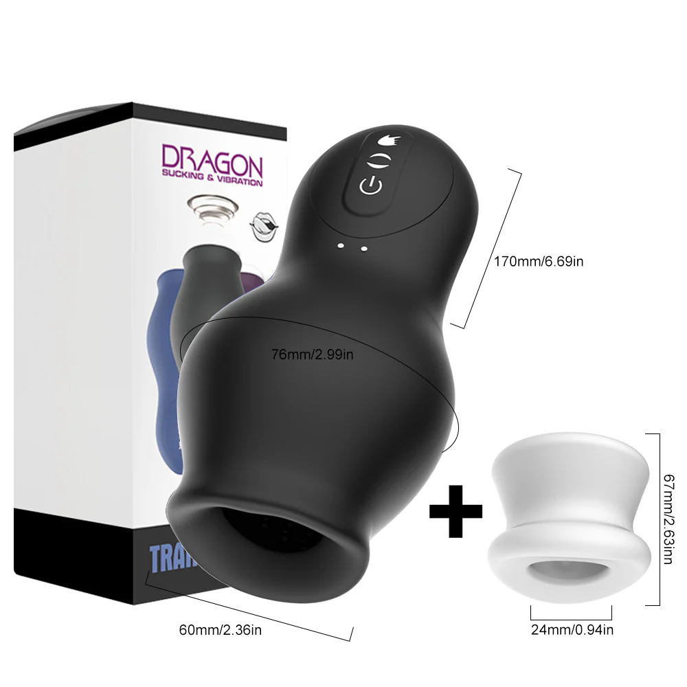 Dragon Sucking Vibration Masturbator Training Cup Automatic Blowjob Ma