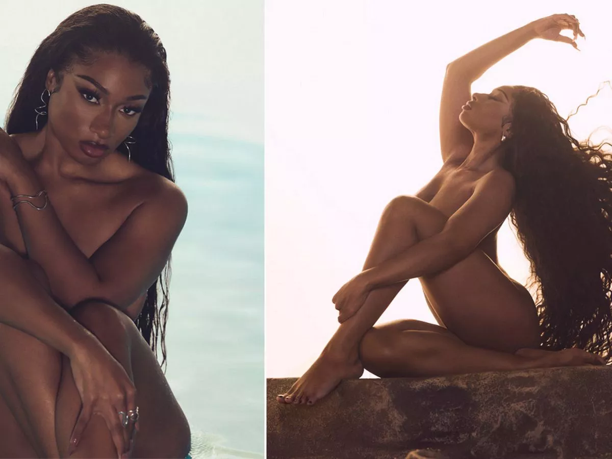 Megan Thee Stallion vision of radiance in stunning nude shoot for cover of Womens Health magazine