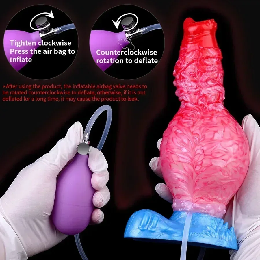 Opblaasbare Cum Dildo Seksspeeltje