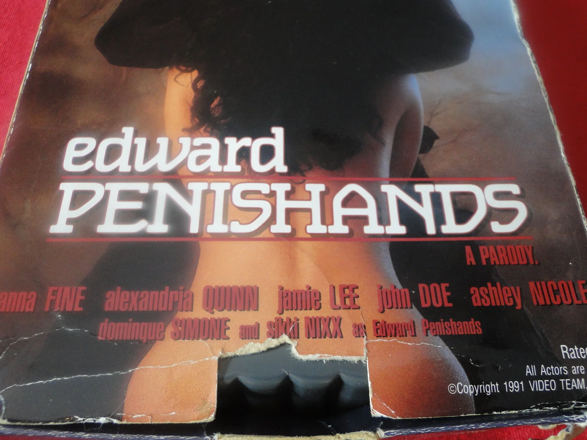 Vintage Adult XXX VHS Porn Tape X-Rated Edward Penishands X3
