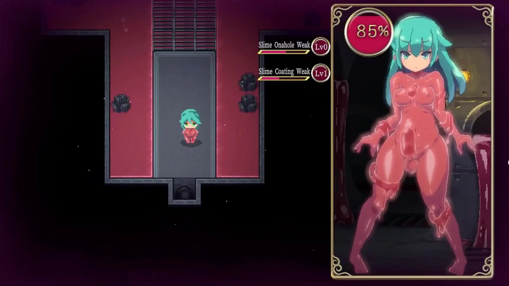 Hermaphroditism Basement Quest Anime Porn Game Ep.trio spandex slime suit is pumping her lil futa