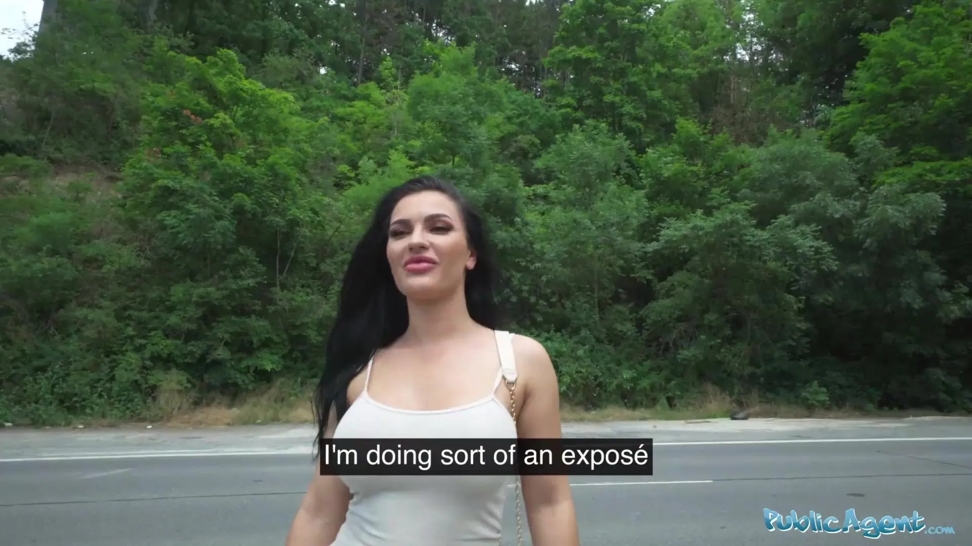 Free Public Agent hitch-hiker with fabulous large tits screwing a large shlong Porn Video HD