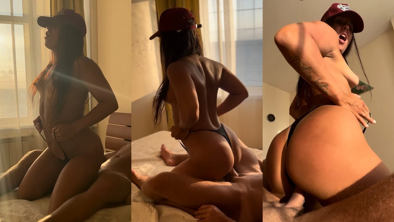 Fitness Ass Sunbathing and Fucking Only in Thong Amateurs 9 16