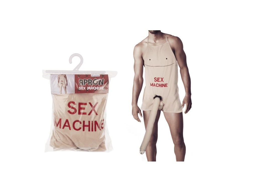 Sexy Apron with Large Plush Penis 52cm
