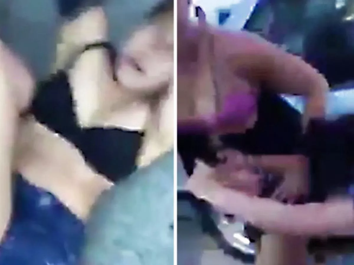 GRAPHIC VIDEO: Women beat then strip each other in brutal topless catfight