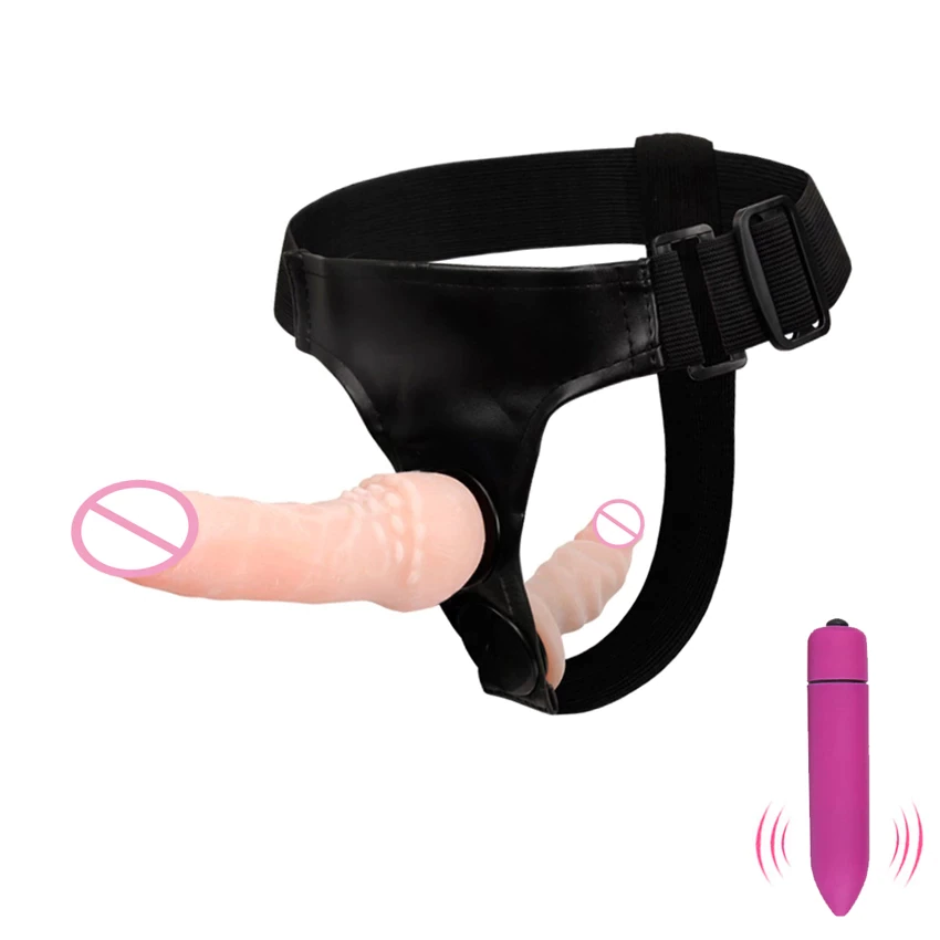 Vibrating Double Dildo Strap-On Pants