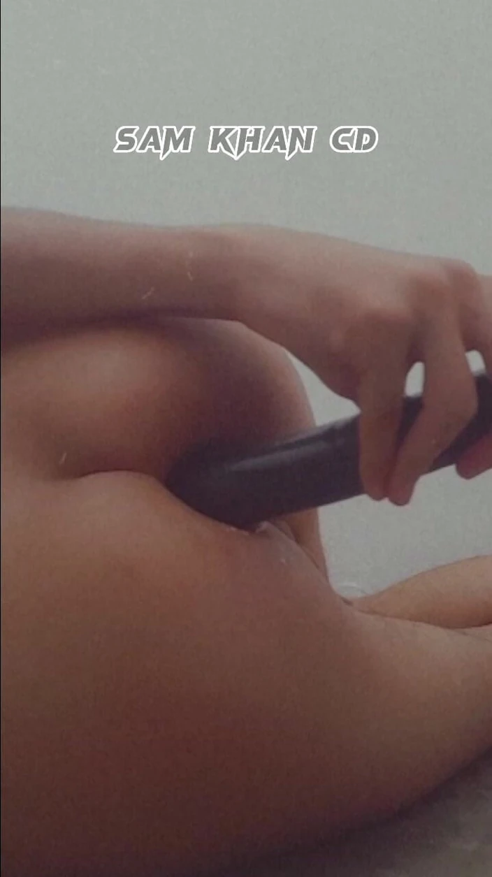 Pakistani Skinny Guy Playing With Ass With Big Black Dildo ft. Anna-CD by Sam Khan CD: Gaping Sissy Vibrator African Desi Gay Porn