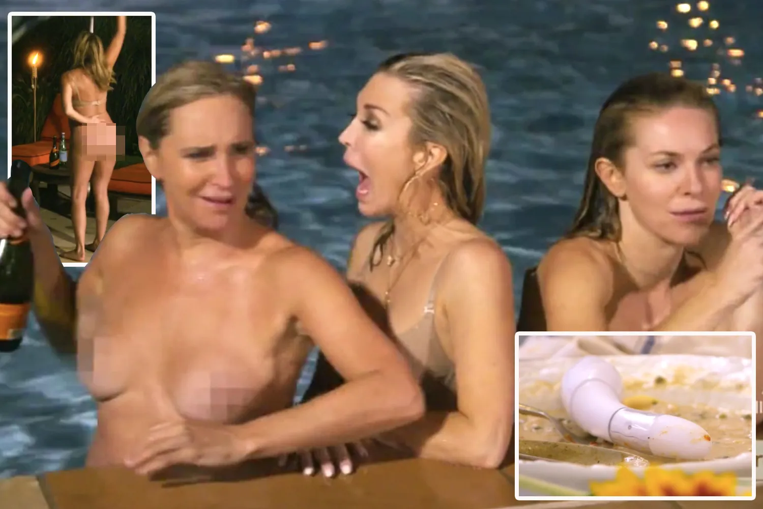 RHONY stars strip naked throw fiery torches and toss a vibrator in the chicken dish in craziest Housewives party ever