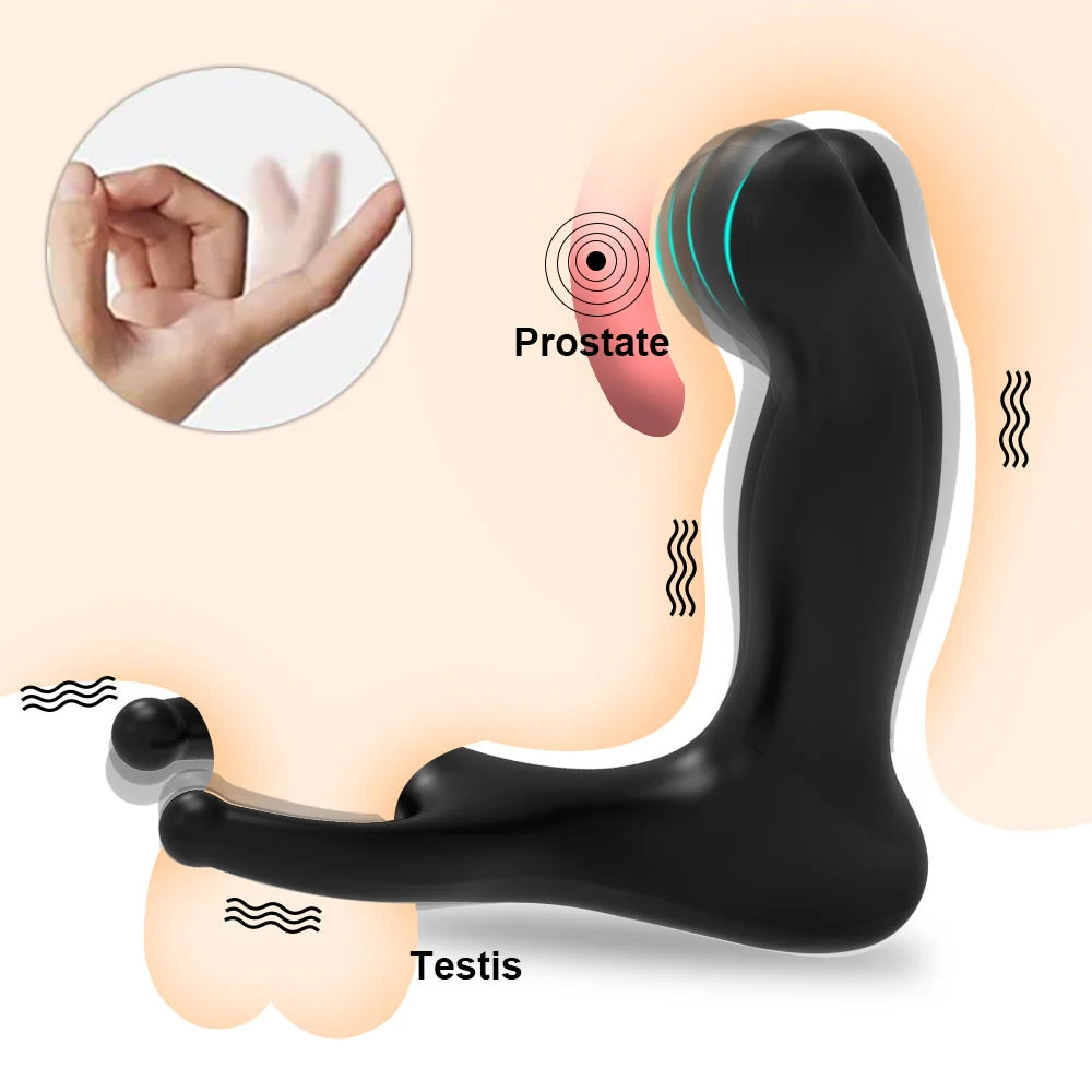 Wireless Remote Butt Plug Wiggle Prostate Massager Anal Vibrator Male