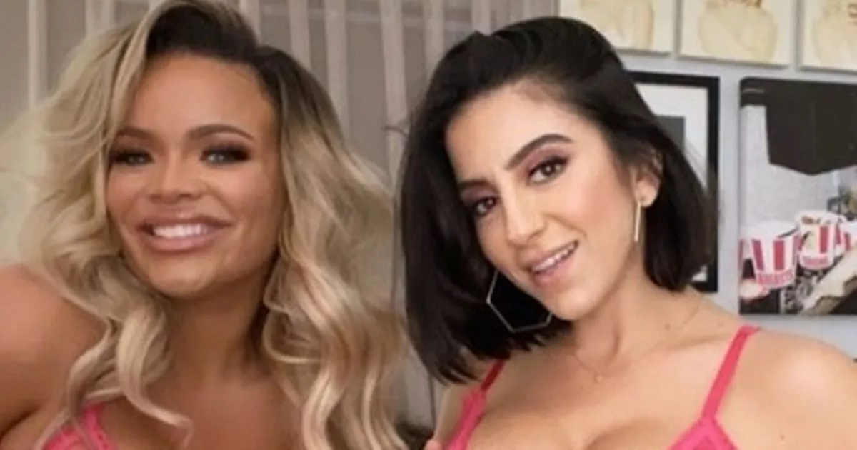 Trisha Paytas and Lena the Plug make porn for OnlyFans in see-through lingerie