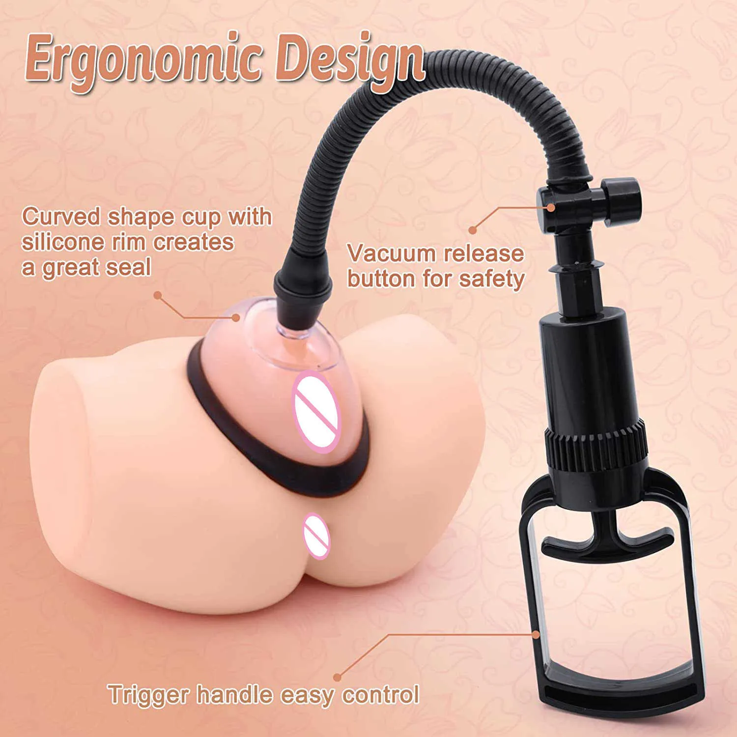 Handmatige Zuignap Massager: Clitorale Tepelstimulatie Voor Verbeterd Plezier Van 683