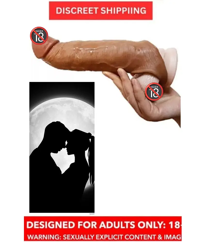 COMBO 6.75 inch INDIAN DARK CHOCOLATE JUMBO REUSABLE CONDOM DILDO VIBRATOR FOR TOYS