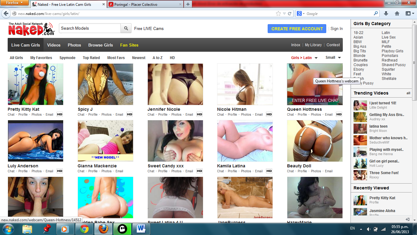 Ver las Colombianas de y todas las paginas bloquea