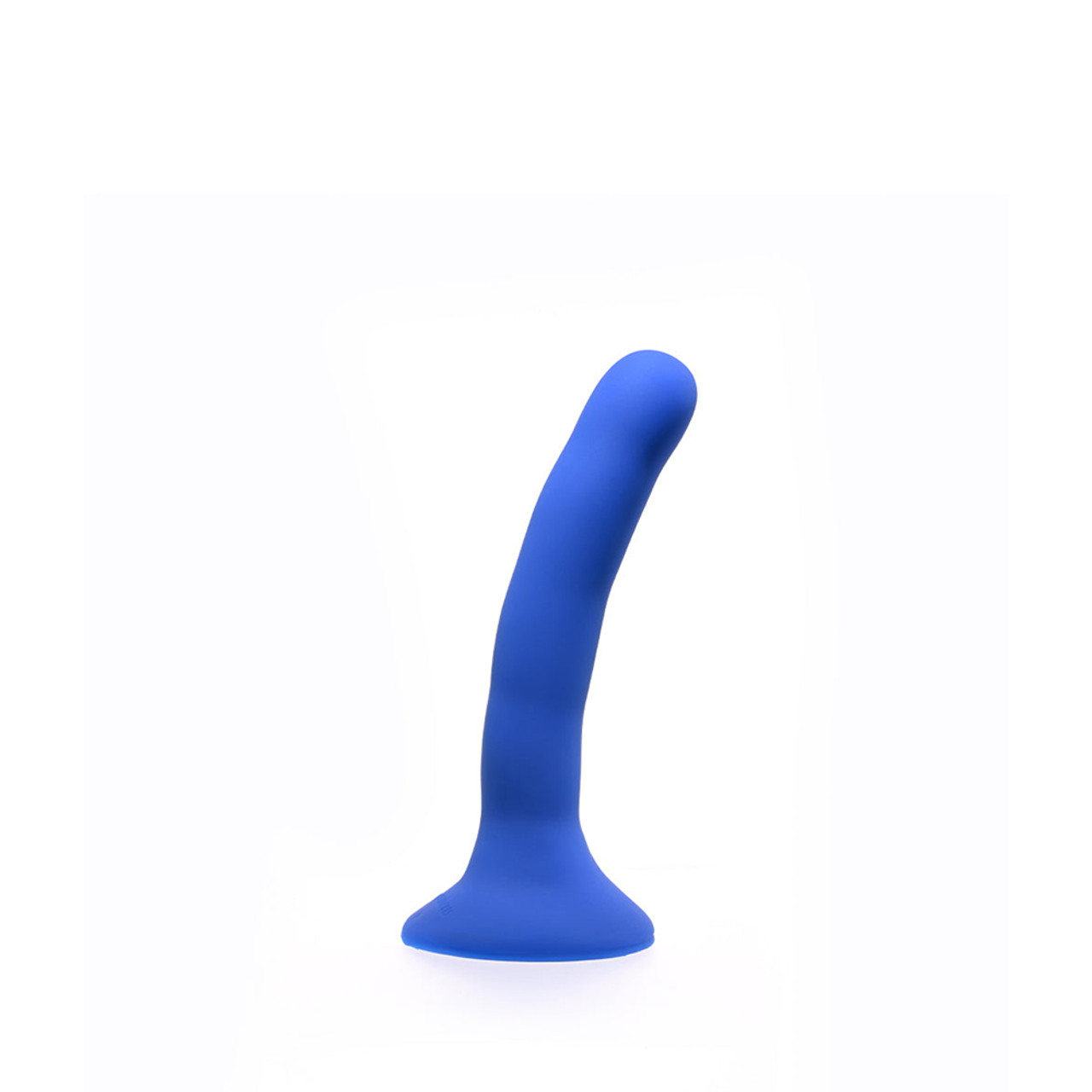 Buy the Please 5 inch Curved Silicone Dildo with Flared Base in Blue