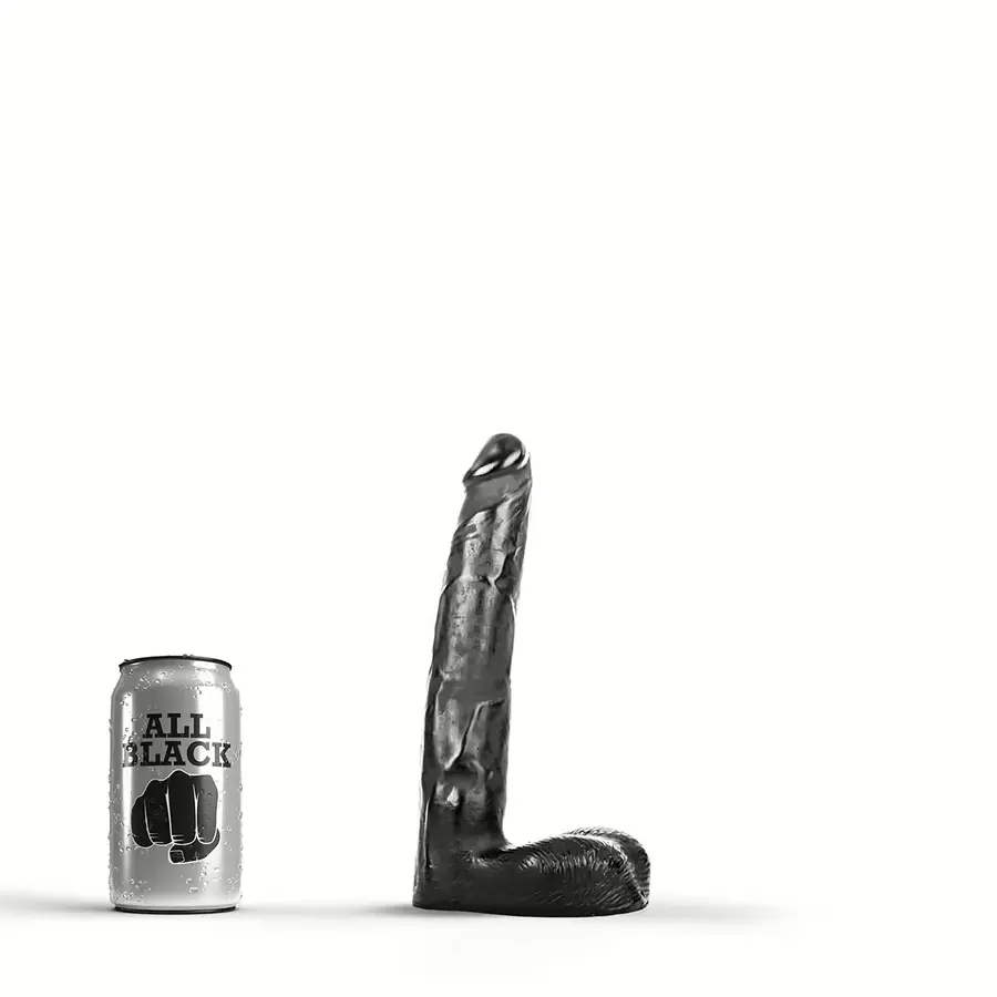 All Black Zwarte Dildo Model AB04 Levensecht genieten