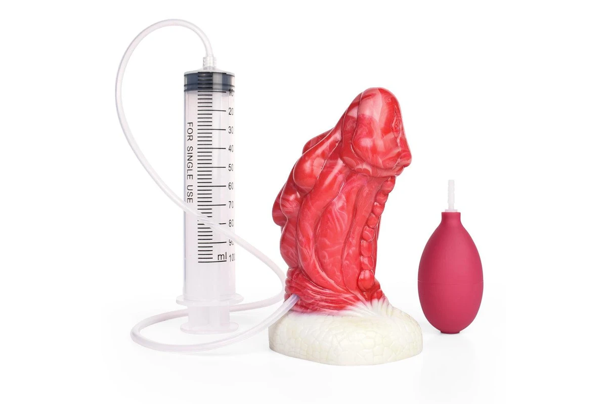 Shop House Of Dasein Squirting Butt Plug Realistic Silicone Dildo Butt StuffCock Syringe