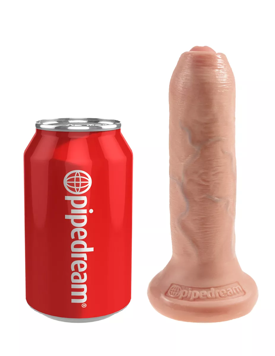 King Cock 6 Uncut Realistische Dildo Met Zuignap