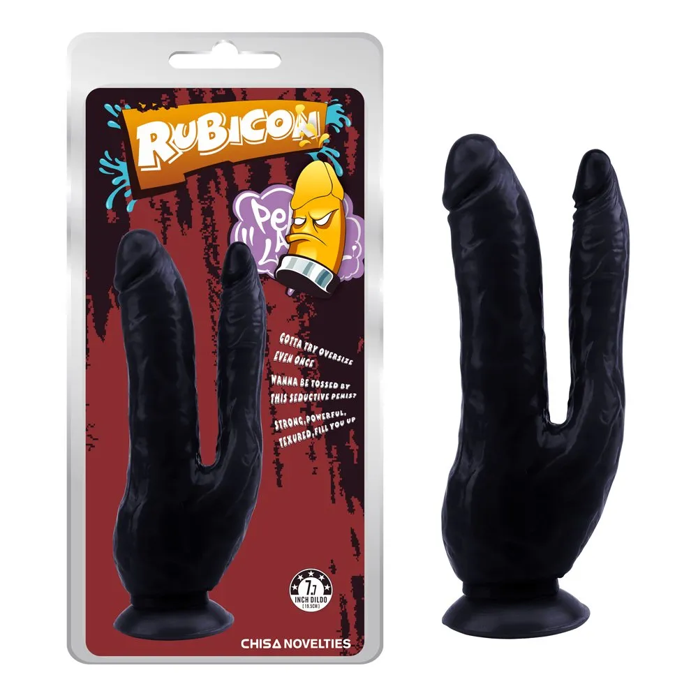 DILDO DOBLE CHISA DARK MAGIC DUAL PENIS-BLACK