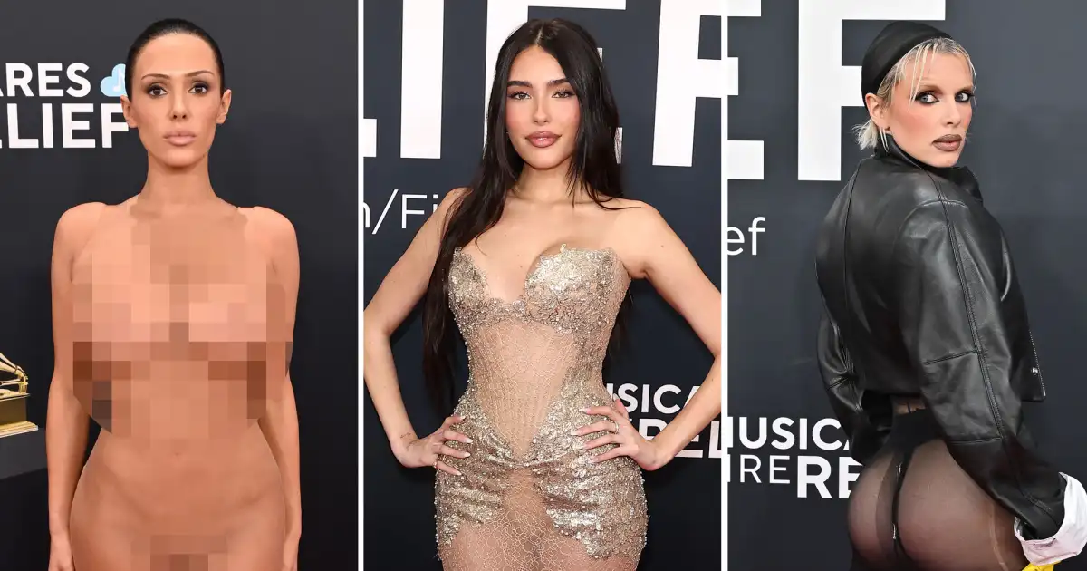 Every Naked Dress That Heated Up the 2025 Grammys Red Carpet
