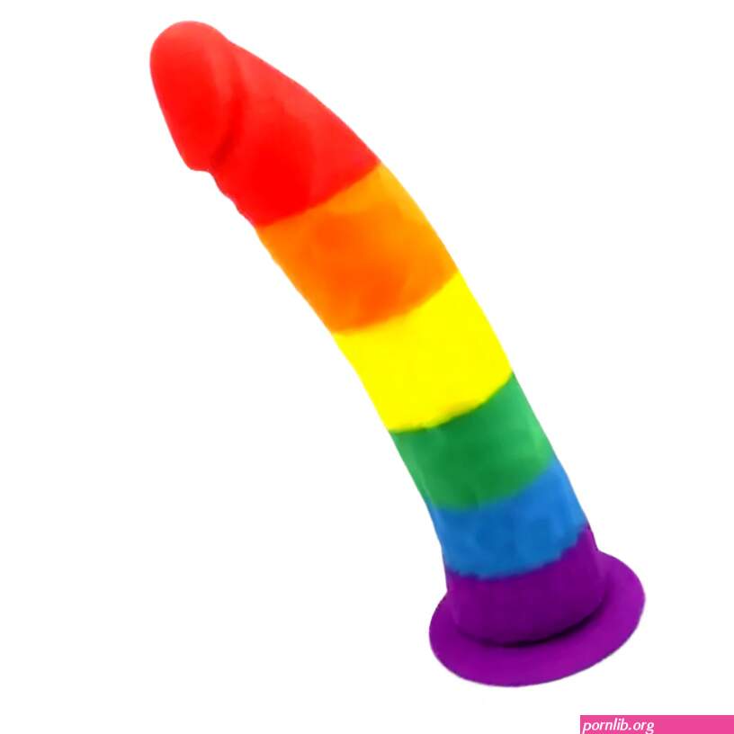 Jock Harness 7.5 Slim Rainbow Dildo