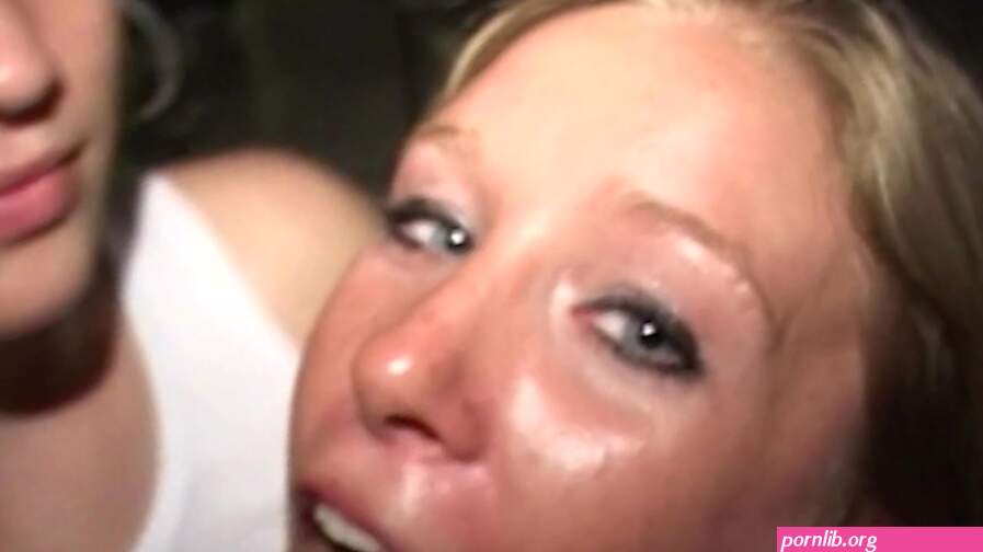 Lusty babes fucked hard at a party before facial cumshot