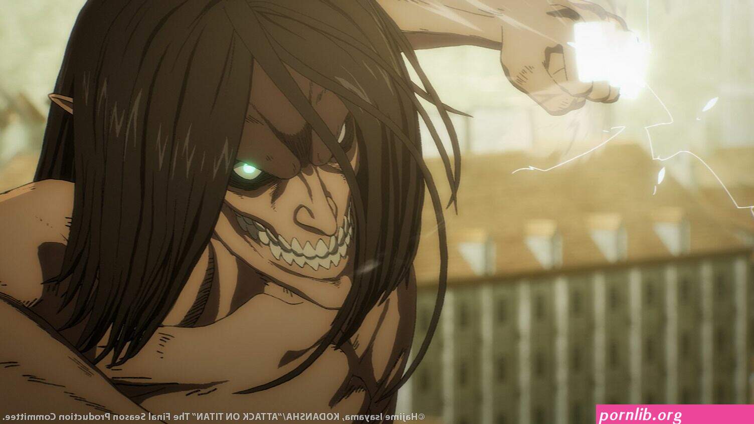 attack on titan eren x pieck x gabi sex