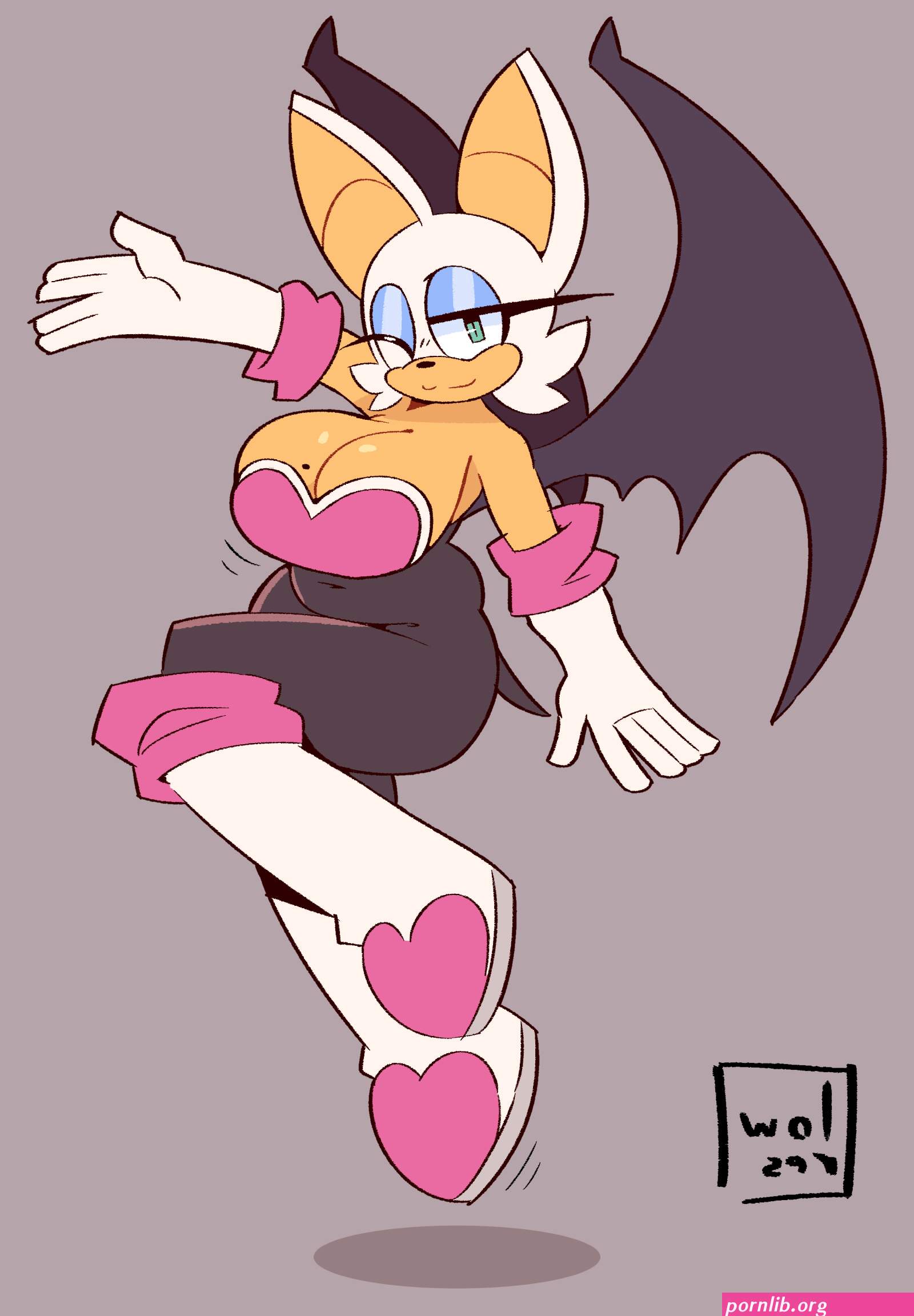 rouge the bat’s boobs