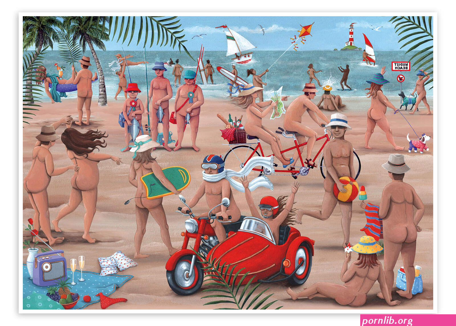 nude beachfamily