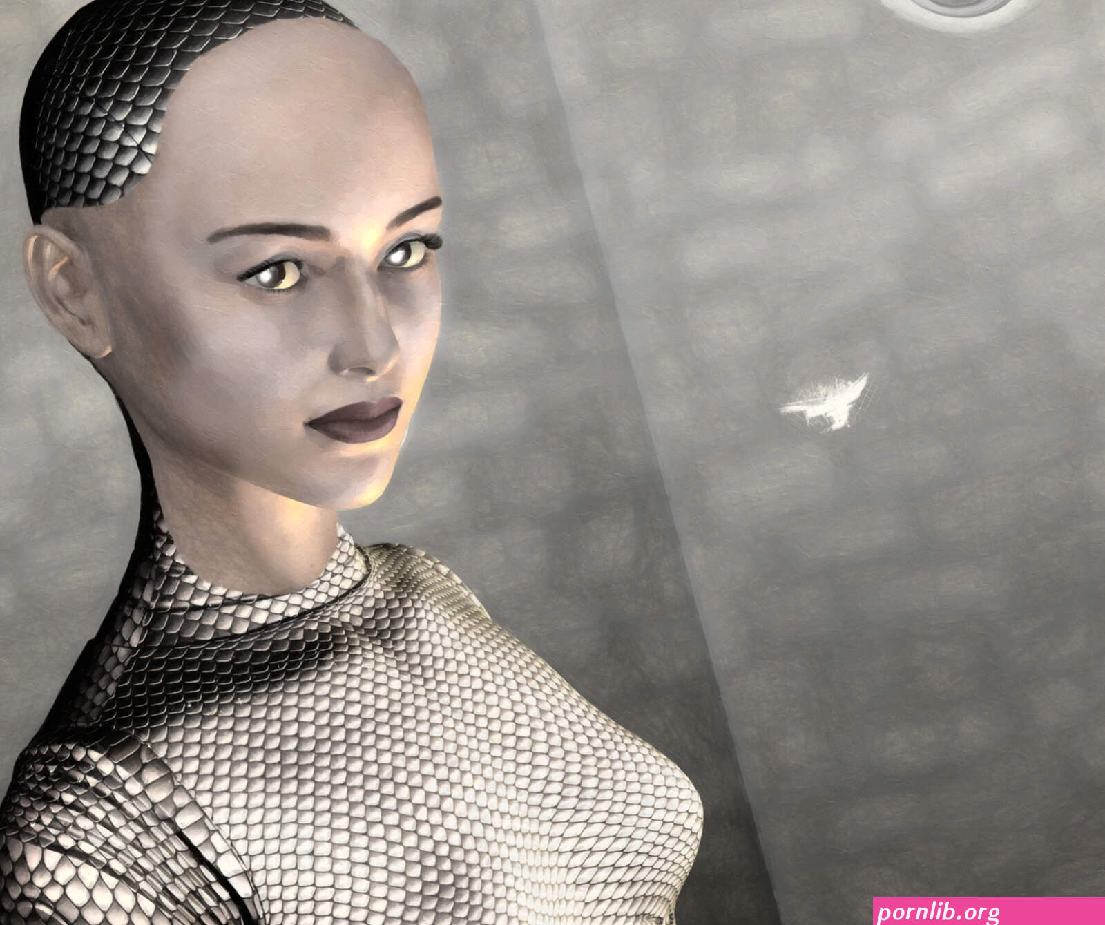 ex machina nude scene