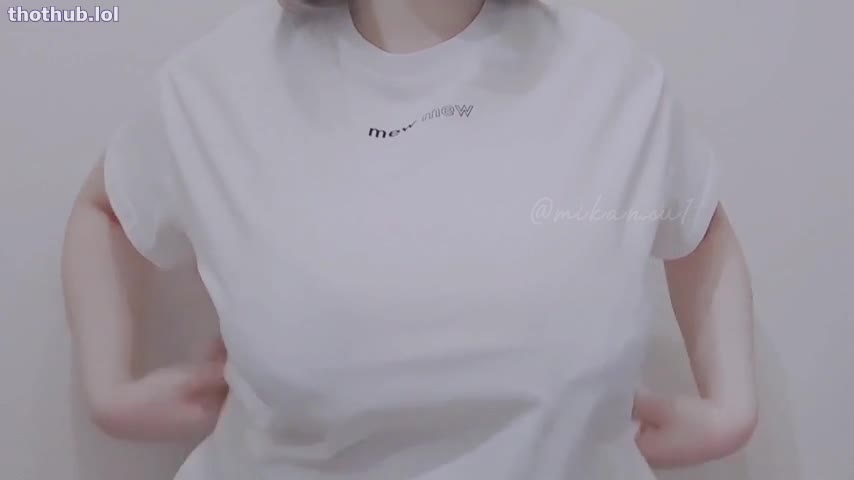 Mikansu1 Big Boobs White Shirt